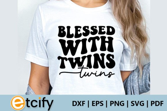 Blessed with Twins Retro SVG Review
