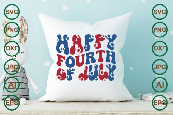 Happy Fourth of July Retro Svg Design Review