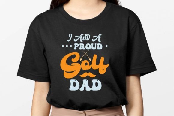 I Am a Proud Golf Dad Retro Svg Design Review