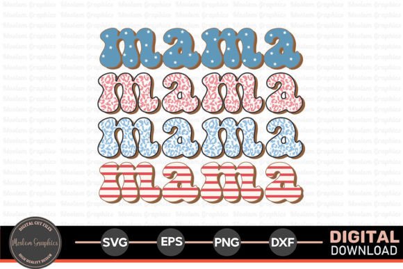 Mama - 4th of July Retro SVG