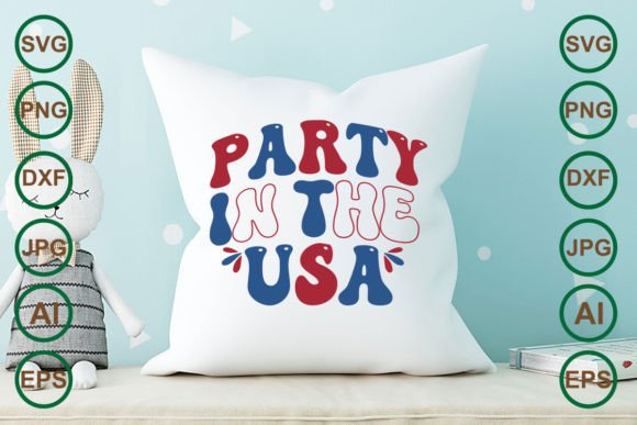 Party in the USA Retro Svg Design