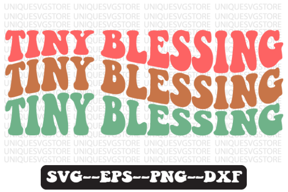 Tiny Blessing Wavy Retro Svg Design Review